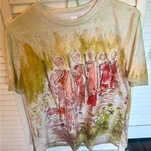 Spring Special: Beautiful Watercolor Monk Graphic Tee